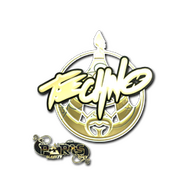Sticker | Techno4K (Gold) | Paris 2023
