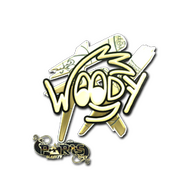 Sticker | WOOD7 (Gold) | Paris 2023