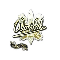 Sticker | Woro2k (Gold) | Paris 2023