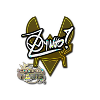 Sticker | ZywOo (Glitter, Champion) | Paris 2023