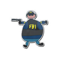 Sticker | Poorly Drawn FBI