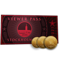 Stockholm 2021 Viewer Pass + 3 Souvenir Tokens